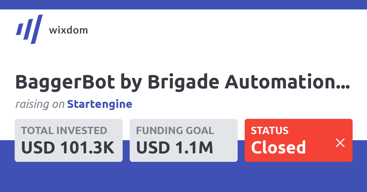 BaggerBot by Brigade Automation Corporation | Wixdom