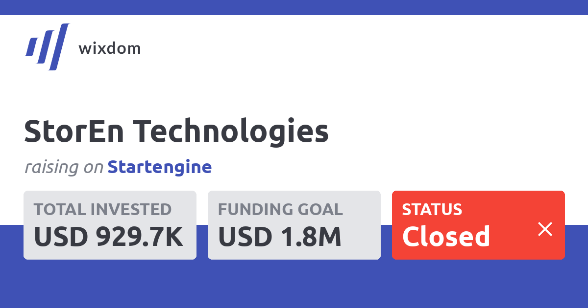 StorEn Technologies | Wixdom